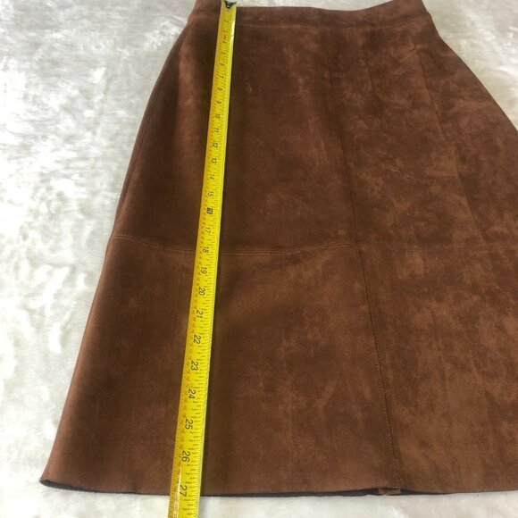 Nwt Simon Contemporaine Maxi Brown Skirt Size 0 - Picture 8 of 9